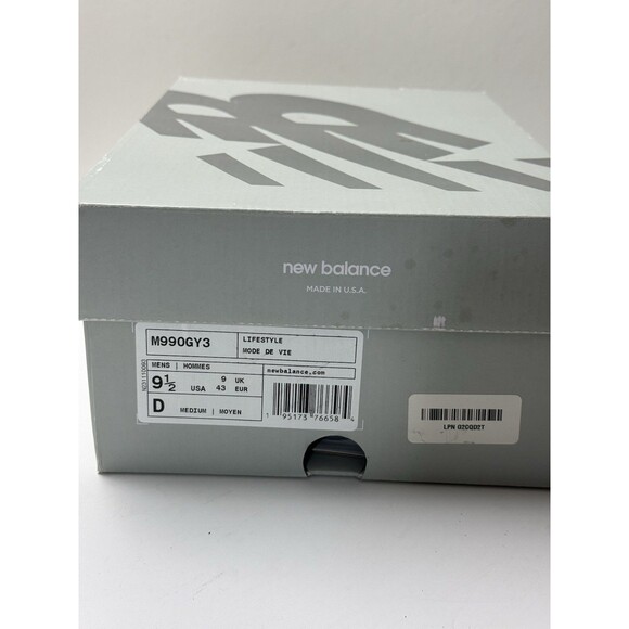 Size 9.5 - New Balance 990v3 Made in USA Grey - Picture 8 of 8